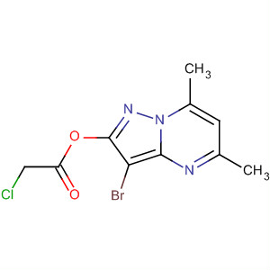 Acetic acid, chloro-, 3-bromo-5,7-dimethylpyrazolo[1,5-a]pyrimidin-2-ylester