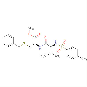 L-Cysteine, N-[N-[(4-methylphenyl)sulfonyl]-L-valyl]-S-(phenylmethyl)-,methyl ester