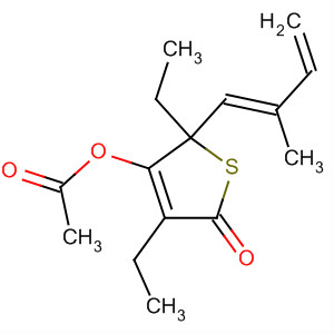 2(5H)-Thiophenone,4-(acetyloxy)-3,5-diethyl-5-(2-methyl-1,3-butadienyl)-, (E)-