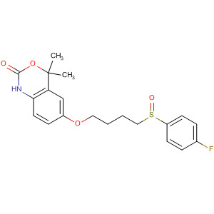 2H-3,1-Benzoxazin-2-one,6-[4-[(4-fluorophenyl)sulfinyl]butoxy]-1,4-dihydro-4,4-dimethyl-