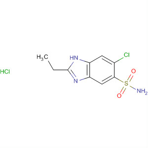 1H-Benzimidazole-5-sulfonamide, 6-chloro-2-ethyl-, monohydrochloride