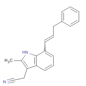 1H-Indole-3-acetonitrile, 2-methyl-7-(3-phenyl-1-propenyl)-