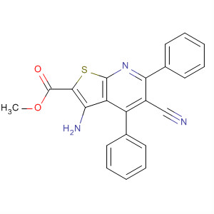 Thieno[2,3-b]pyridine-2-carboxylic acid,3-amino-5-cyano-4,6-diphenyl-, methyl ester