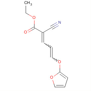 2,4-Pentadienoic acid, 2-cyano-5-(2-furanyloxy)-, ethyl ester