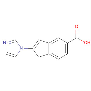 1H-Indene-5-carboxylic acid, 2-(1H-imidazol-1-yl)-