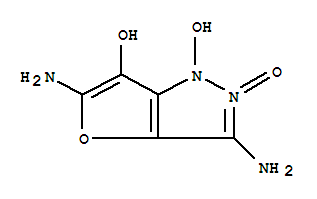 1H-Furo[3,2-c]pyrazol-6-ol,  3,5-diamino-1-hydroxy-,  2-oxide