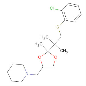 Piperidine,1-[[2-[2-[(2-chlorophenyl)thio]-1,1-dimethylethyl]-2-methyl-1,3-dioxolan-4-yl]methyl]-