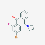 2-AZETIDINOMETHYL-4-BROMO-2-FLUOROBENZOPHENONE