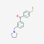 3-PYRROLIDINOMETHYL-4-THIOMETHYLBENZOPHENONE