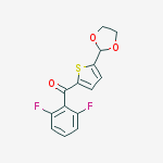 2-(2,6-DIFLUOROBENZOYL)-5-(1,3-DIOXOLAN-2-YL)THIOPHENE