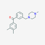 3,4-DIMETHYL-3-(4-METHYLPIPERAZINOMETHYL) BENZOPHENONE