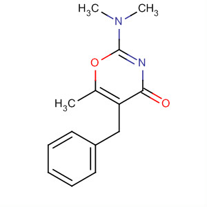 4H-1,3-Oxazin-4-one, 2-(dimethylamino)-6-methyl-5-(phenylmethyl)-