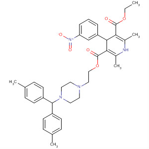 3,5-Pyridinedicarboxylic acid,1,4-dihydro-2,6-dimethyl-4-(3-nitrophenyl)-,2-[4-[bis(4-methylphenyl)methyl]-1-piperazinyl]ethyl ethyl ester