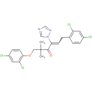4-Hexen-3-one,1-(2,4-dichlorophenoxy)-6-(2,4-dichlorophenyl)-2,2-dimethyl-4-(1H-1,2,4-triazol-1-yl)-