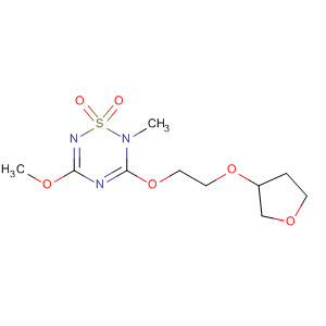 2H-1,2,4,6-Thiatriazine,5-methoxy-2-methyl-3-[2-[(tetrahydro-3-furanyl)oxy]ethoxy]-, 1,1-dioxide