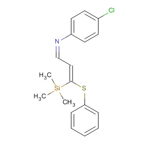 Benzenamine,4-chloro-N-[3-(phenylthio)-3-(trimethylsilyl)-2-propenylidene]-, (Z,E)-