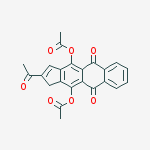 1H-Cyclopent[b]anthracene-5,10-dione, 2-acetyl-4,11-bis(acetyloxy)-