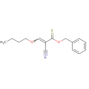 2-Propenethioic acid, 3-butoxy-2-cyano-, O-(phenylmethyl) ester