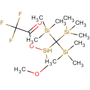 Acetic acid, trifluoro-, methoxymethyl[tris(trimethylsilyl)methyl]silyl ester