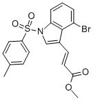 4-BROMO-3-(2-METHOXYCARBONYLETHENYL)-1-(4-METHYLPHENYLSULFONYL)INDOLE