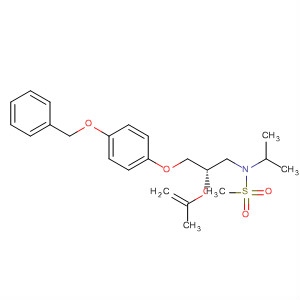 Methanesulfonamide,N-[2-[(1-methylethenyl)oxy]-3-[4-(phenylmethoxy)phenoxy]propyl]-N-(1-methylethyl)-, (S)-