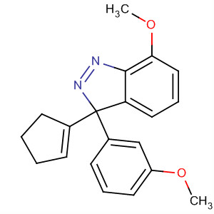 3H-Indazole, 3-(1-cyclopenten-1-yl)-7-methoxy-3-(3-methoxyphenyl)-