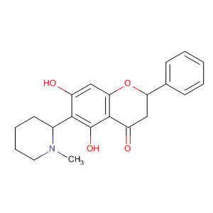 4H-1-Benzopyran-4-one,2,3-dihydro-5,7-dihydroxy-6-(1-methyl-2-piperidinyl)-2-phenyl-