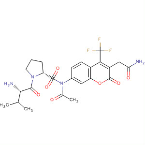 L-Prolinamide,N-acetyl-L-valyl-N-[3-(2-amino-2-oxoethyl)-2-oxo-4-(trifluoromethyl)-2H-1-benzopyran-7-yl]-