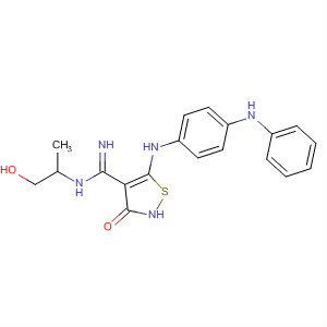 4-Isothiazolecarboximidamide,2,3-dihydro-N-(2-hydroxy-1-methylethyl)-3-oxo-5-[[4-(phenylamino)phenyl]amino]-
