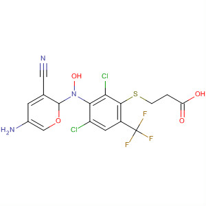 Propanoic acid,3-[[5-amino-3-cyano-1-[2,6-dichloro-4-(trifluoromethyl)phenyl]-1H-pyrazol-4-yl]thio]-