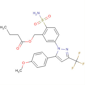 Butanoic acid,[2-(aminosulfonyl)-5-[5-(4-methoxyphenyl)-3-(trifluoromethyl)-1H-pyrazol-1-yl]phenyl]methyl ester