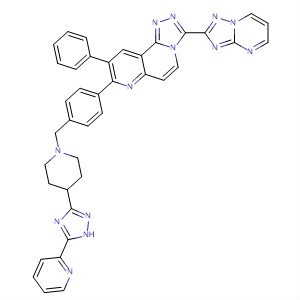 1,2,4-Triazolo[3,4-f][1,6]naphthyridine,9-phenyl-8-[4-[[4-[5-(2-pyridinyl)-1H-1,2,4-triazol-3-yl]-1-piperidinyl]methyl]phenyl]-3-[1,2,4]triazolo[1,5-a]pyrimidin-2-yl-