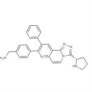 Benzenemethanamine,4-[9-phenyl-3-[(2S)-2-pyrrolidinyl]-1,2,4-triazolo[3,4-f][1,6]naphthyridin-8-yl]-
