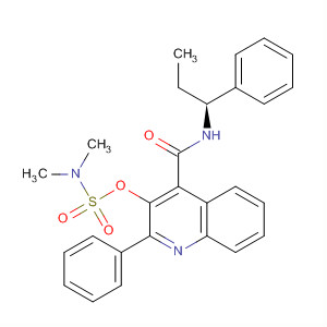 Sulfamic acid, N,N-dimethyl-,2-phenyl-4-[[[(1S)-1-phenylpropyl]amino]carbonyl]-3-quinolinyl ester