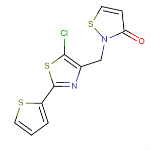 3(2H)-Isothiazolone, 2-[[5-chloro-2-(2-thienyl)-4-thiazolyl]methyl]-