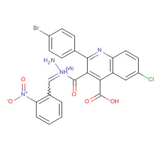 4-Quinolinecarboxylic acid, 2-(4-bromophenyl)-6-chloro-,2-[(2-nitrophenyl)methylene]hydrazide