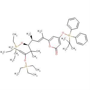 2H-Pyran-2-one,4-[[(1,1-dimethylethyl)diphenylsilyl]oxy]tetrahydro-6-[(1E,3S,4S,6Z)-1,3,5,5-tetramethyl-4,6-bis[(triethylsilyl)oxy]-1,6-octadien-1-yl]-, (4S,6S)-