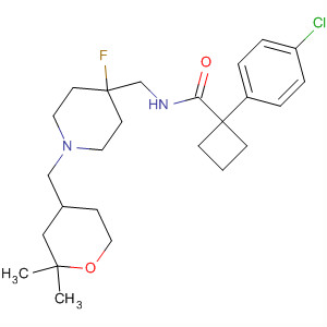 Cyclobutanecarboxamide,1-(4-chlorophenyl)-N-[[4-fluoro-1-[(tetrahydro-2,2-dimethyl-2H-pyran-4-yl)methyl]-4-piperidinyl]methyl]-