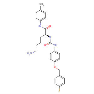 Hexanamide,6-amino-2-[[[[4-[(4-fluorophenyl)methoxy]phenyl]amino]carbonyl]amino]-N-(4-methylphenyl)-, (2S)-