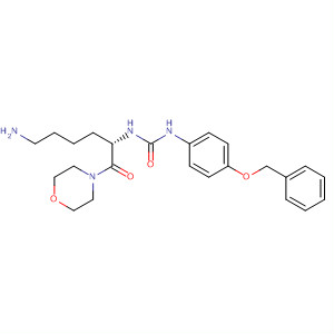Urea,N-[(1S)-5-amino-1-(4-morpholinylcarbonyl)pentyl]-N'-[4-(phenylmethoxy)phenyl]-