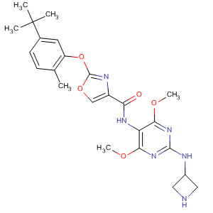 4-Oxazolecarboxamide,N-[2-(3-azetidinylamino)-4,6-dimethoxy-5-pyrimidinyl]-2-[5-(1,1-dimethylethyl)-2-methylphenoxy]-