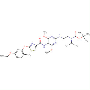 Carbamic acid,N-[2-[[5-[[[2-(5-ethoxy-2-methylphenoxy)-4-thiazolyl]carbonyl]amino]-4,6-dimethoxy-2-pyrimidinyl]amino]ethyl]-N-(1-methylethyl)-,1,1-dimethylethyl ester