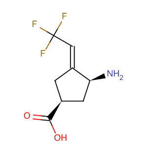 Cyclopentanecarboxylic acid, 3-amino-4-(2,2,2-trifluoroethylidene)-,(1S,3S,3E)-