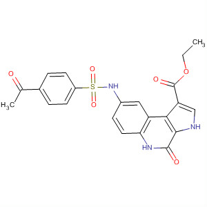 3H-Pyrrolo[2,3-c]quinoline-1-carboxylic acid,8-[[(4-acetylphenyl)sulfonyl]amino]-4,5-dihydro-4-oxo-, ethyl ester