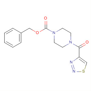 1-Piperazinecarboxylic acid, 4-(1,2,3-thiadiazol-4-ylcarbonyl)-,phenylmethyl ester