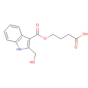 1H-Indole-3-carboxylic acid, 2-(hydroxymethyl)-, 3-carboxypropyl ester