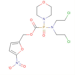 Phosphonamidic acid, N,N-bis(2-chloroethyl)-P-4-morpholinyl-,(5-nitro-2-furanyl)methyl ester
