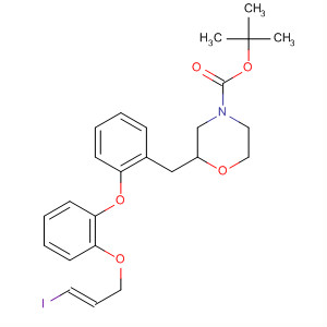 4-Morpholinecarboxylic acid,2-[(S)-[2-[[(2E)-3-iodo-2-propen-1-yl]oxy]phenoxy]phenylmethyl]-,1,1-dimethylethyl ester, (2S)-