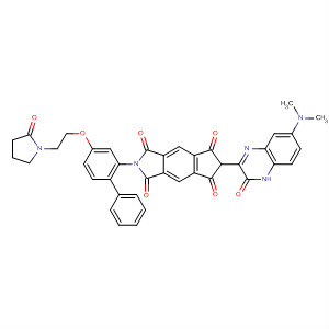 Cyclopent[f]isoindole-1,3,5,7(2H,6H)-tetrone,6-[7-(dimethylamino)-3,4-dihydro-3-oxo-2-quinoxalinyl]-2-[4-[2-(2-oxo-1-pyrrolidinyl)ethoxy][1,1'-biphenyl]-2-yl]-