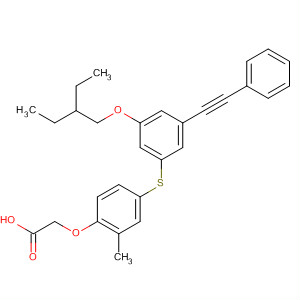 Acetic acid,2-[4-[[3-(2-ethylbutoxy)-5-(2-phenylethynyl)phenyl]thio]-2-methylphenoxy]-